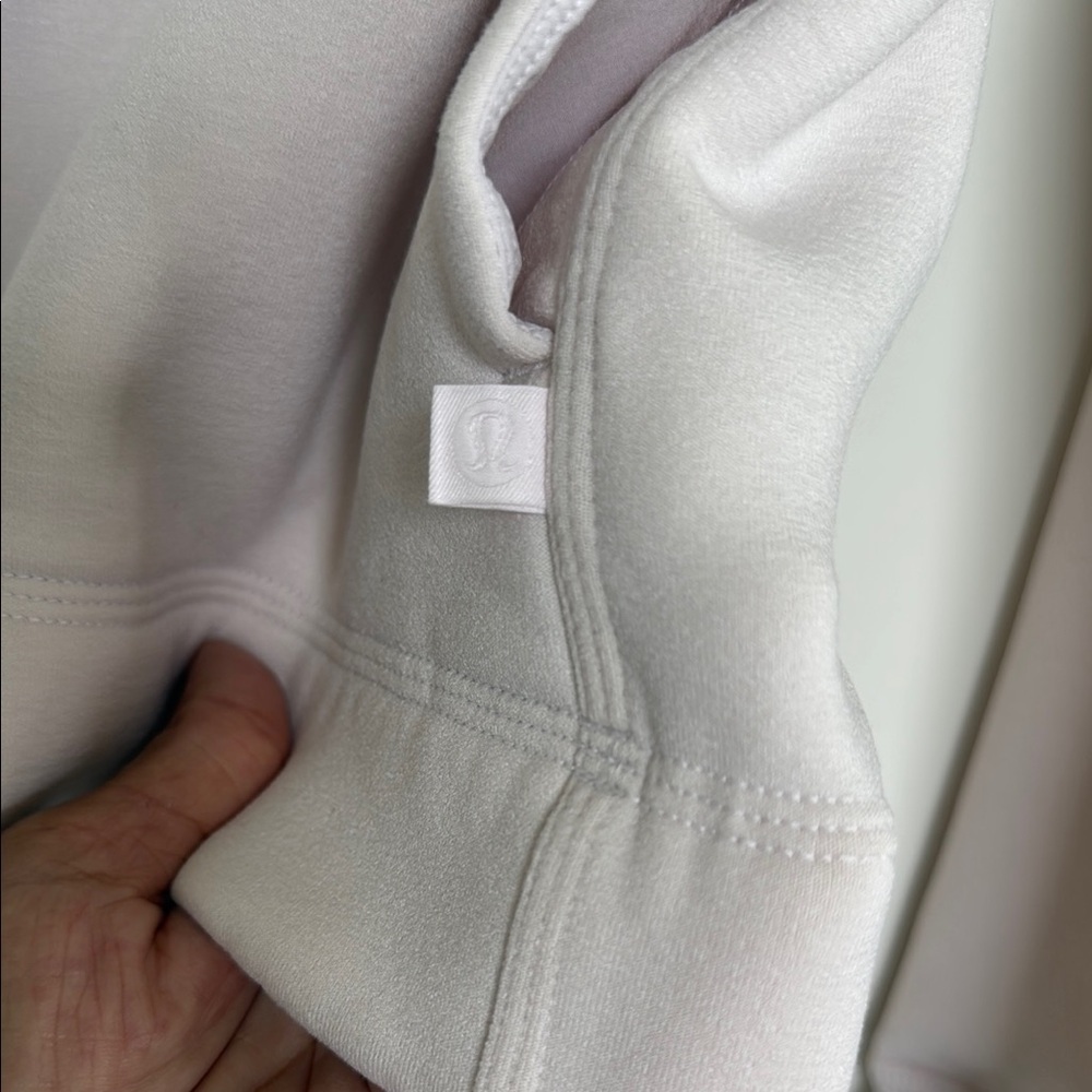 Lululemon Light Pink Sweatshirt with Gray Leopard Print - Picture 2 of 6